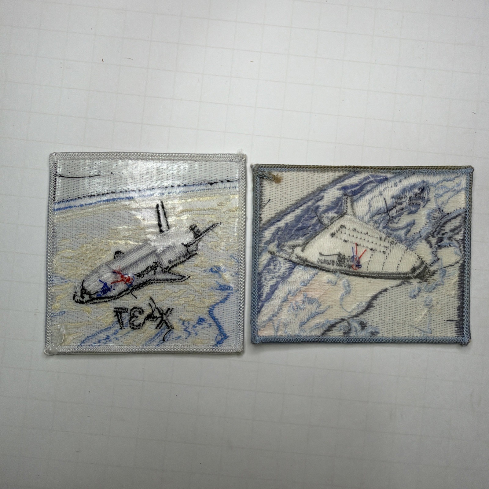 NASA Space Plane X-33 & X-37 Cloth Patch Collection