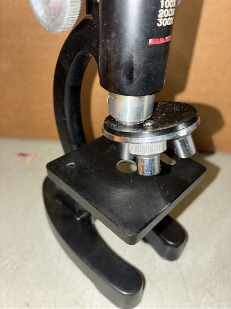 Vintage Tasco Deluxe Microscope With Wooden Case. Bt33