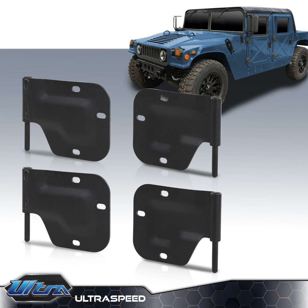For Humvee X-door Hinges (4) 2 Lh +2 Rh Hard Door M998 M1097 M1123 M1152