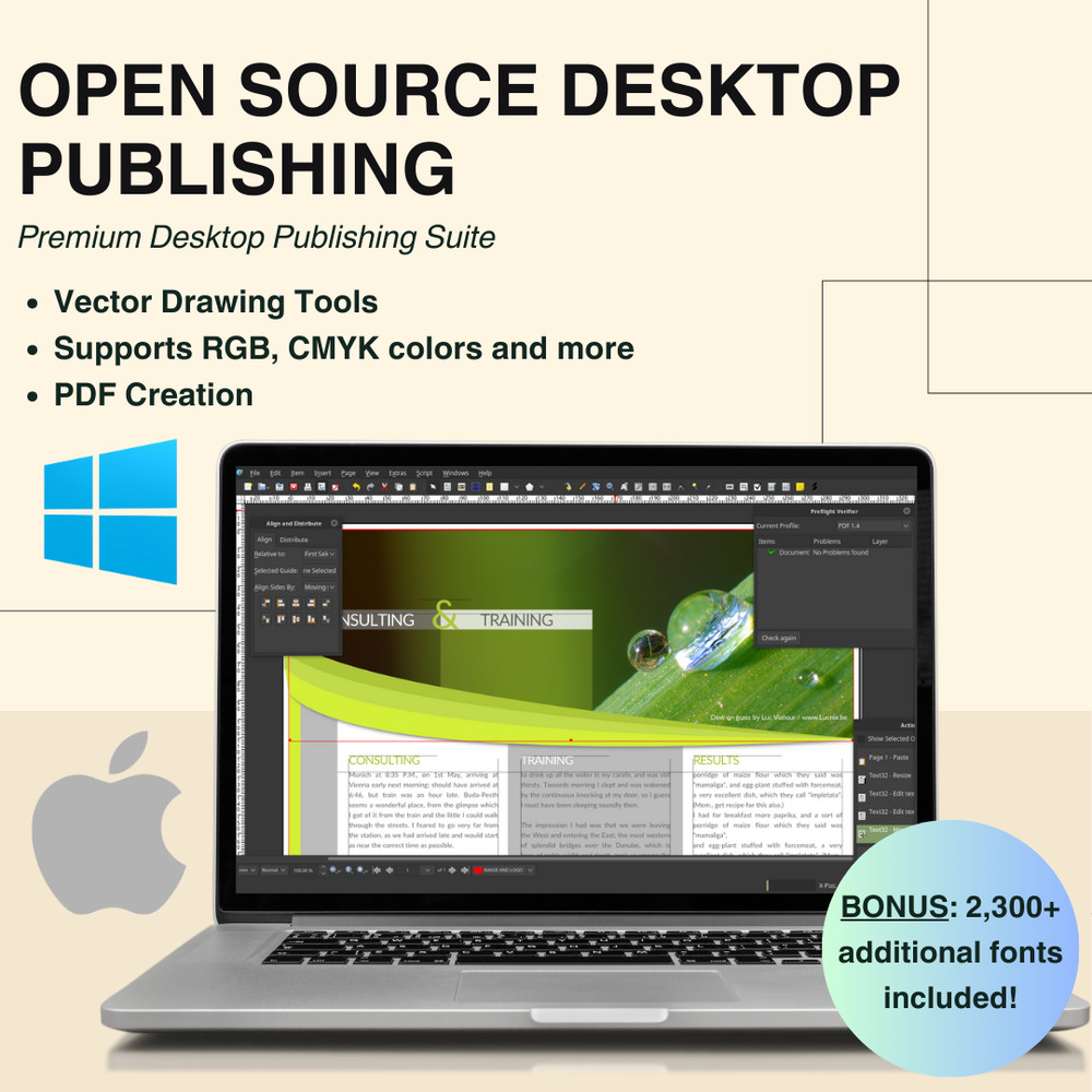 Desktop Publisher Professional Publishing Print Design Software Program USB/DVD