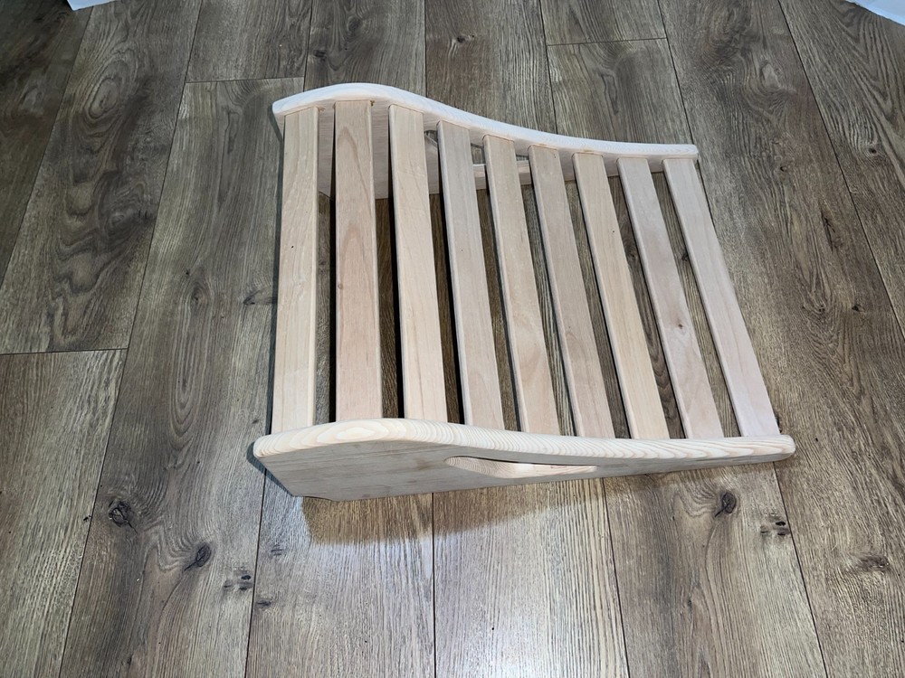 Sauna Backrest – Ergonomic Wooden Sauna Back Support (Hemlock)