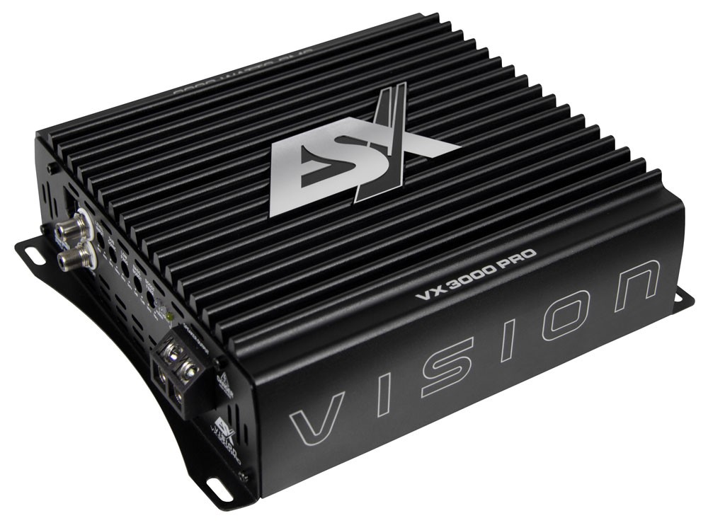 ESX VX3000PRO 1-Channel Class D Amplifier Max 3300 WMRS @ 1 Ohm