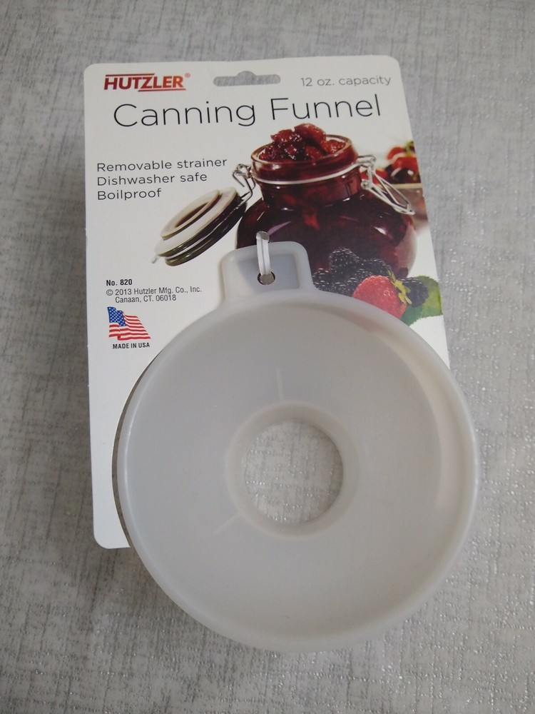 Hutzler 12 Ounce Canning Funnel with removable strainer