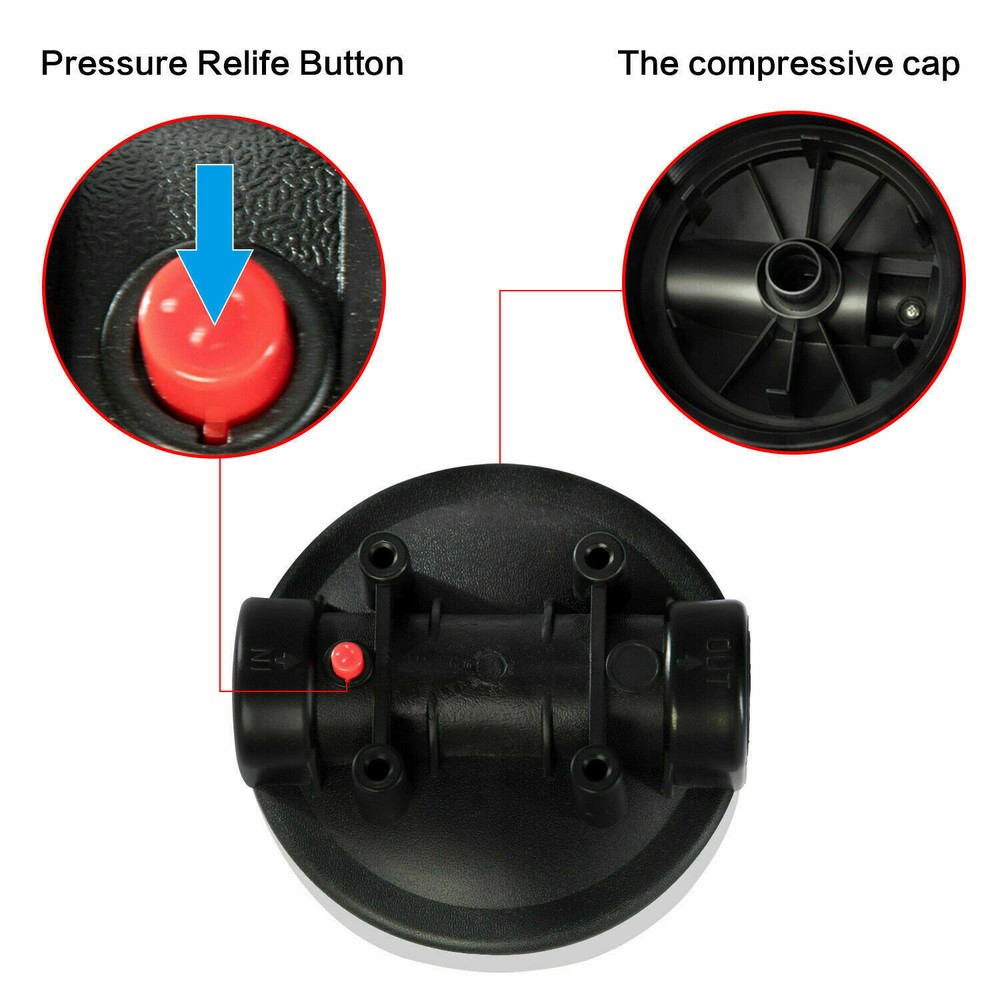 10*4.5'' Big Blue Water Filter System + Spin Down Sediment Reusable Water Filter