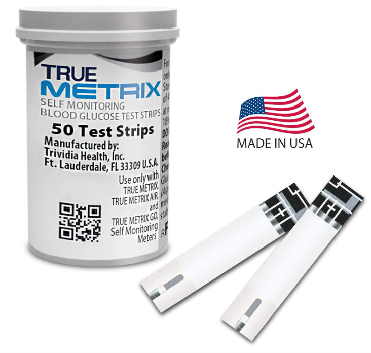 True Metrix Blood Glucose Test Strips, 50 Count
