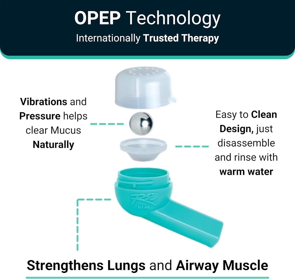 Mucus Relief Device by - Breathing Exercise Device - Clear Lungs - Flutter Va...