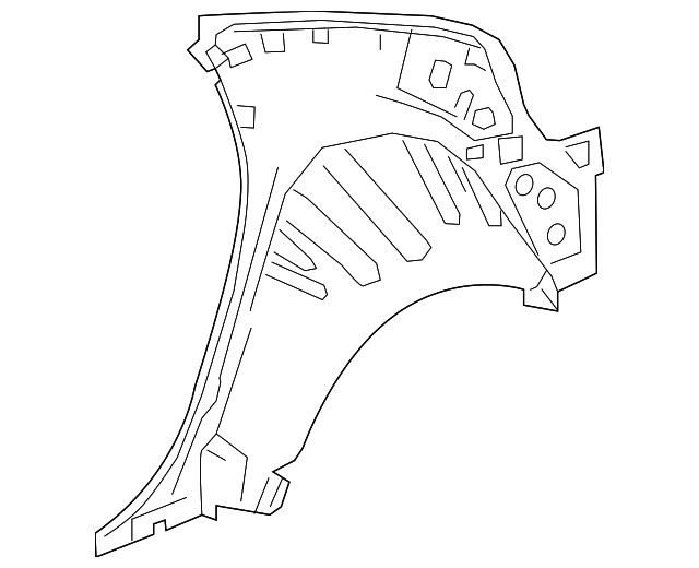 Genuine GM Passenger Side Quarter Inner Panel 23316232