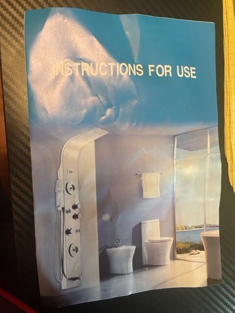 FCOTEEU Brushed Nickel Multi-Function Shower Panel Tower with Rainfall Waterfall