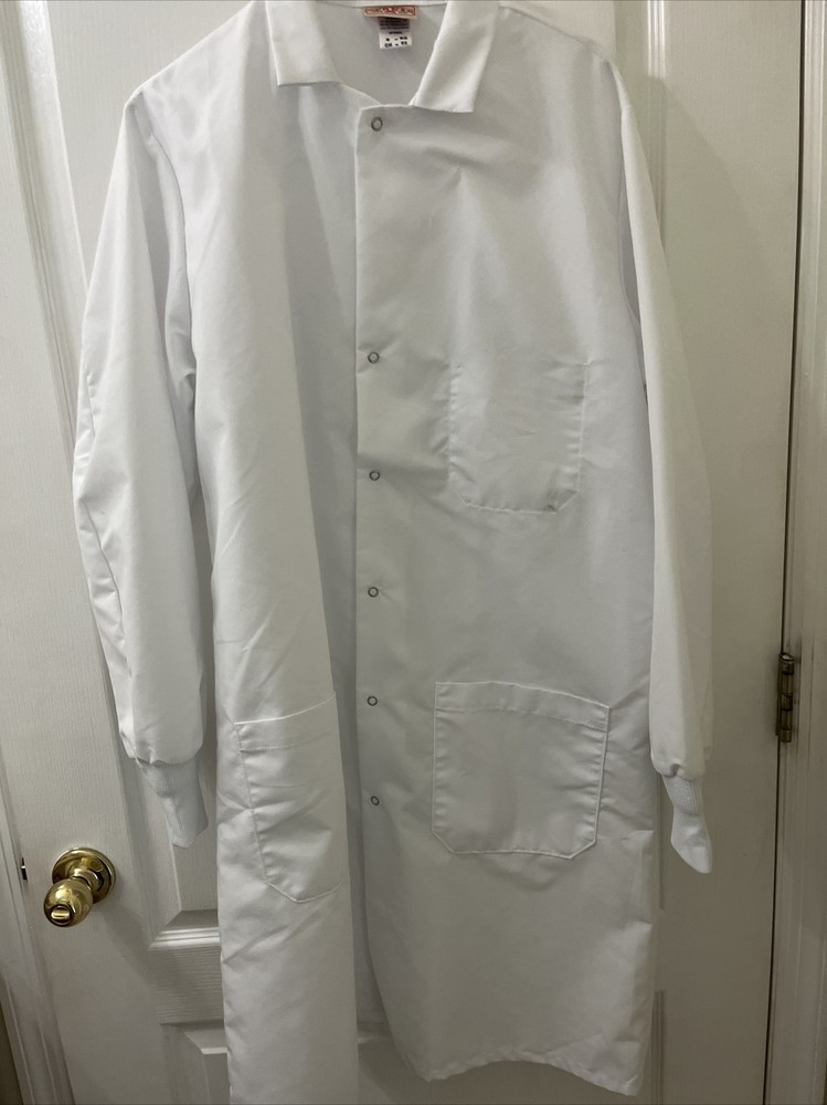 Red Cap Unisex Lab Coat Small