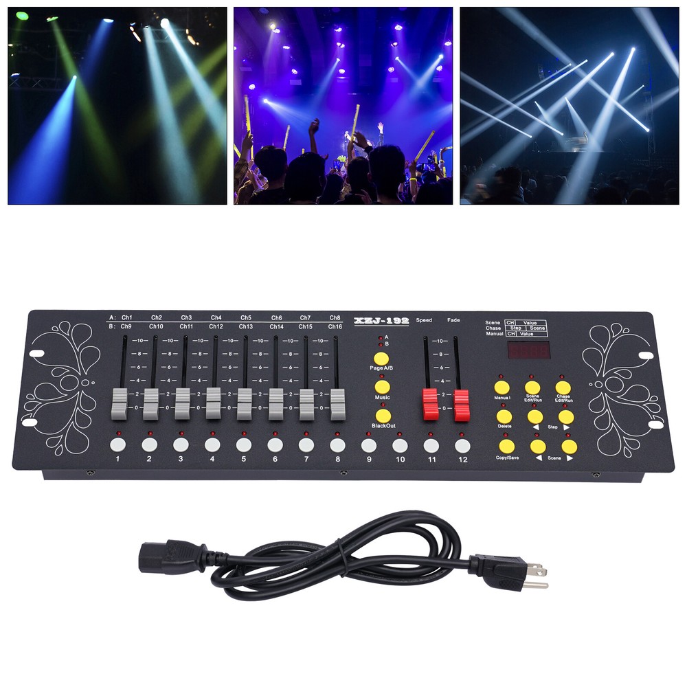 DJ DMX 512 192 Channels Operator Console Controller For Stage Lighting DJ Party