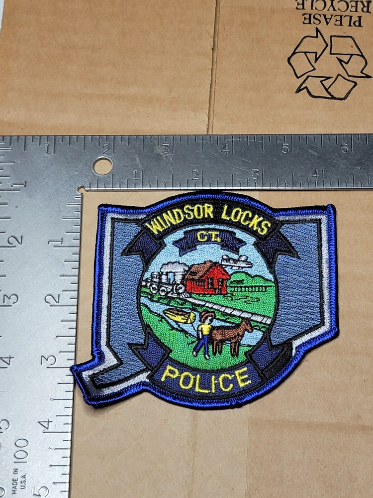O b3 police patch patches Windsor Locks Connecticut