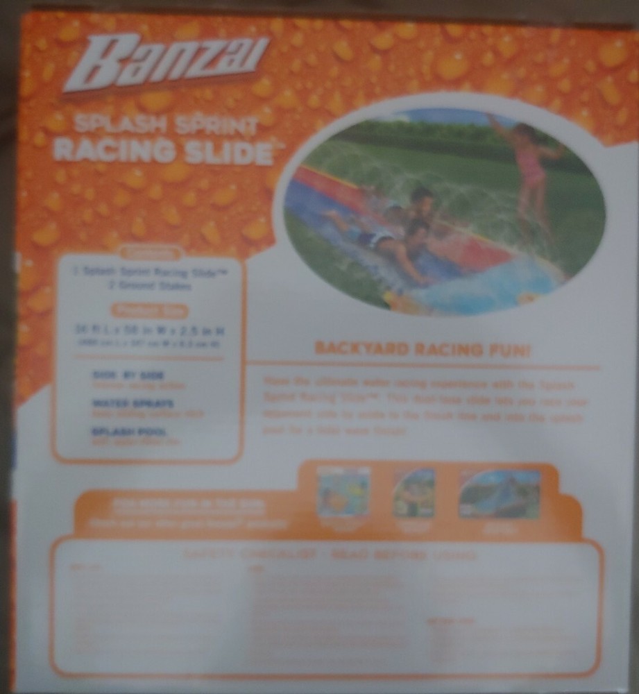 Banzai 16ft Splash Sprint Racing Slide