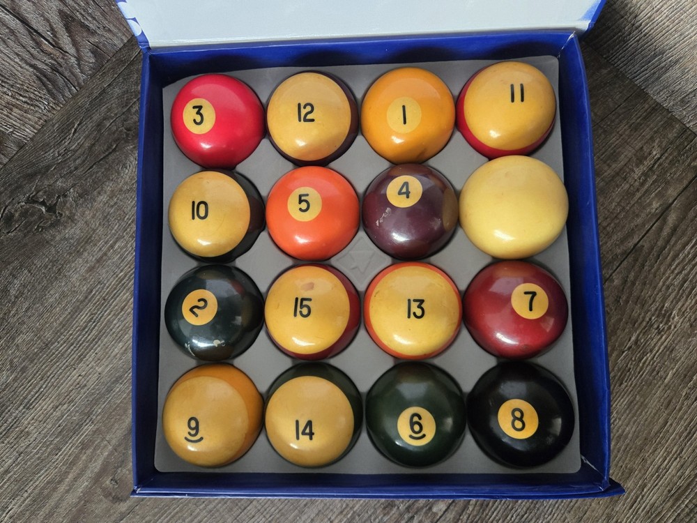 Vintage Billiards Complete Ball Set
