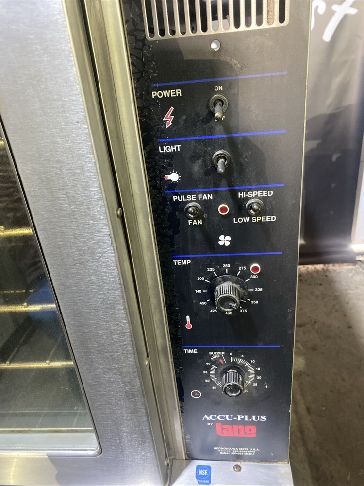 Pre-Owned Lang Double Stack Full Size Convection Oven Model ECCO-APXD TESTED