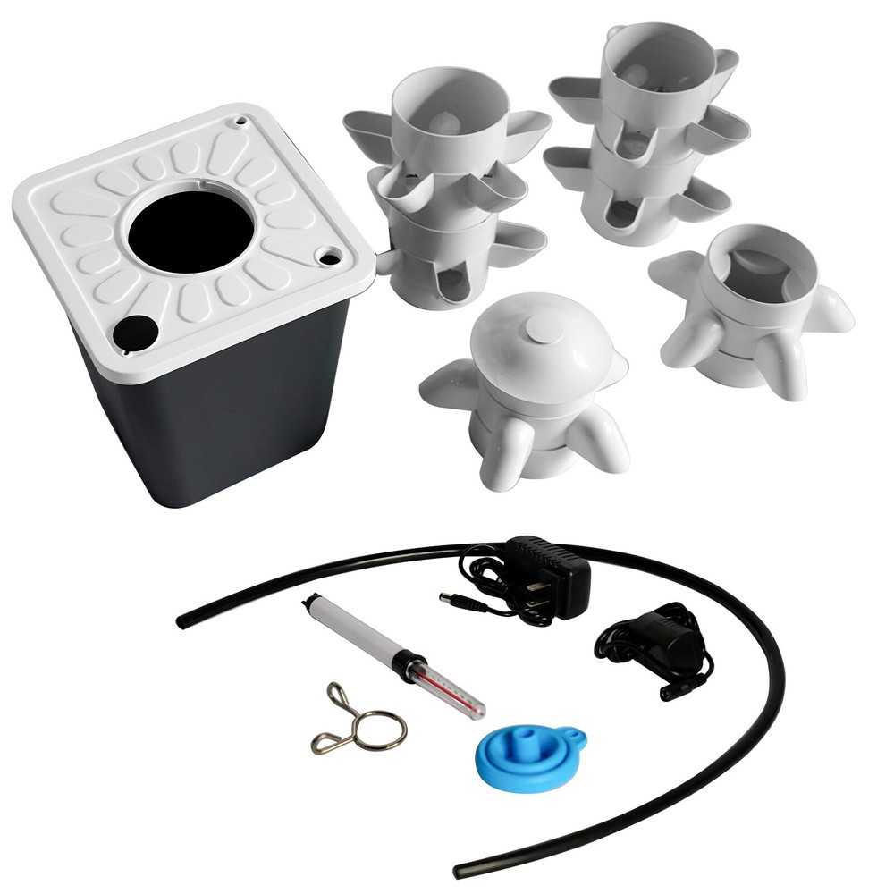 Vertical Hydroponics Tower Indoor Growing System Garden Kit Vegetable Plant Gift