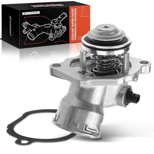 Engine Coolant Thermostat Housing Assembly with Gasket Compatible with