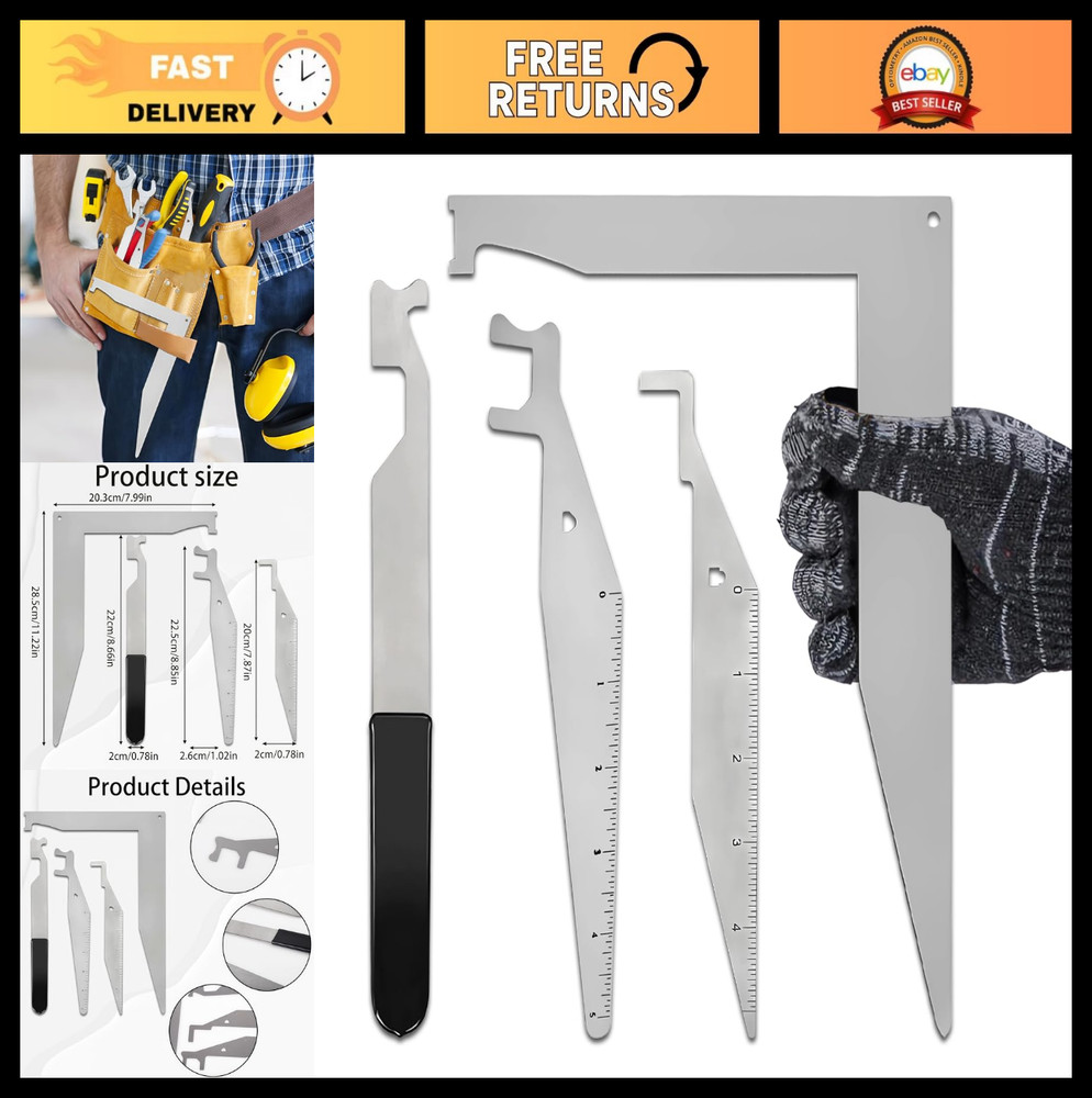 Multi-Purpose Emergency Tool Kit - 4-Pack High-Strength Spring Steel Tools for F