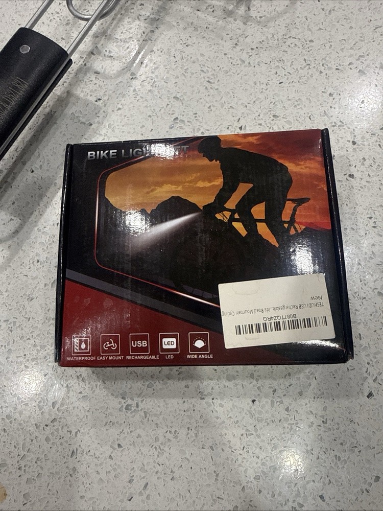 Biker light Set rechargeable. Brand New