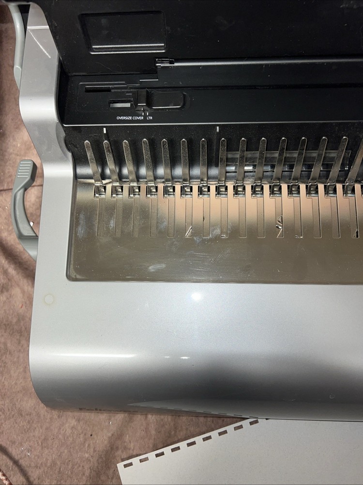 Fellowes Quasar 500 Manual Binding Machine Missing Comb Tray Works Perfect NB6