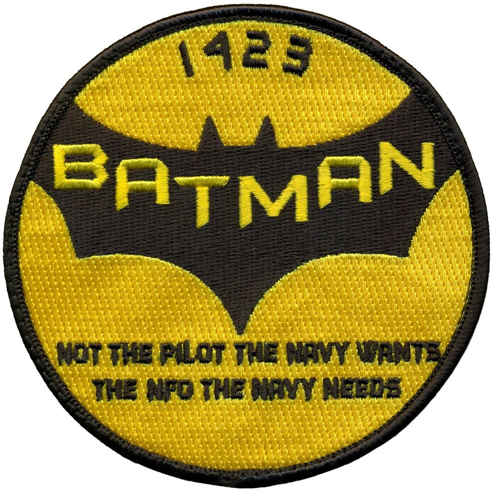 USN NAVAL FLIGHT OFFICER TRAINING CLASS 1423 BATMAN PATCH
