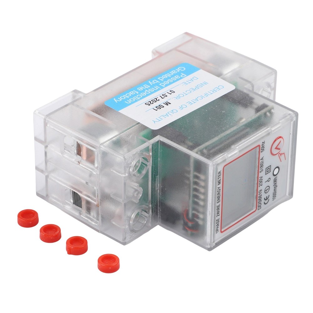 80A Maximum Current Single Phase Energy Meter kWh Voltage Current Power