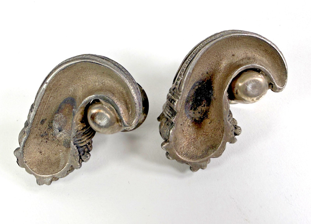 Reed & Barton Cornucopia 263 Silver Plated Vintage Set 2 Candle Holders
