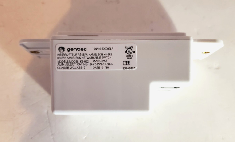 Gentec KS-862 Network Switch Compatible with Kameleon 2 Button