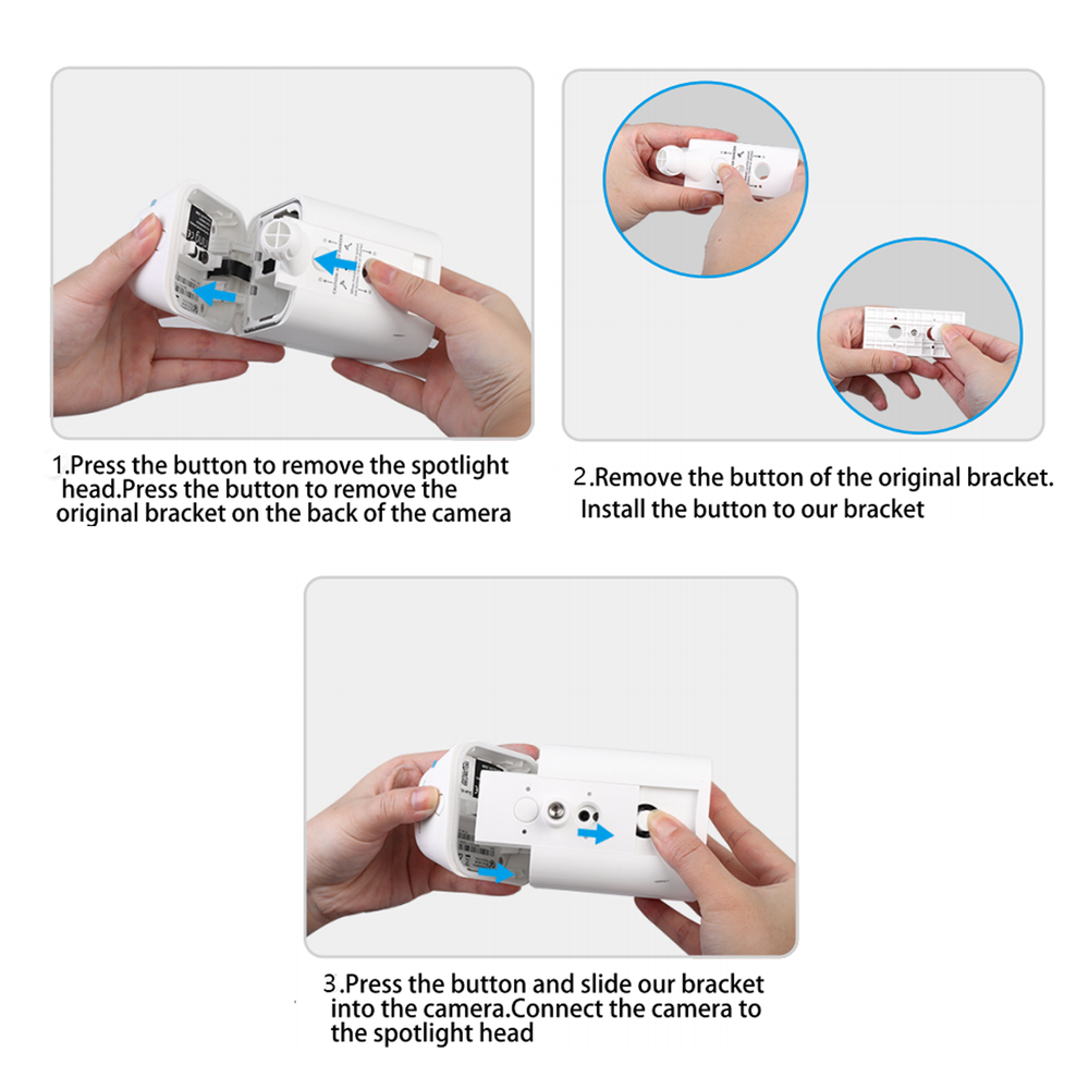 HOLACA Gutter Mount for Ring Spotlight Cam,Ring Spotlight Cam Plus/Pro