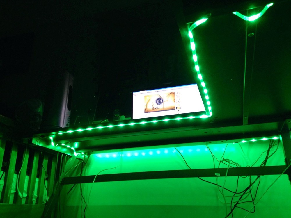 Gaming Computer Desk LED Lights - Office / Home Accent Lighting Remote Control X