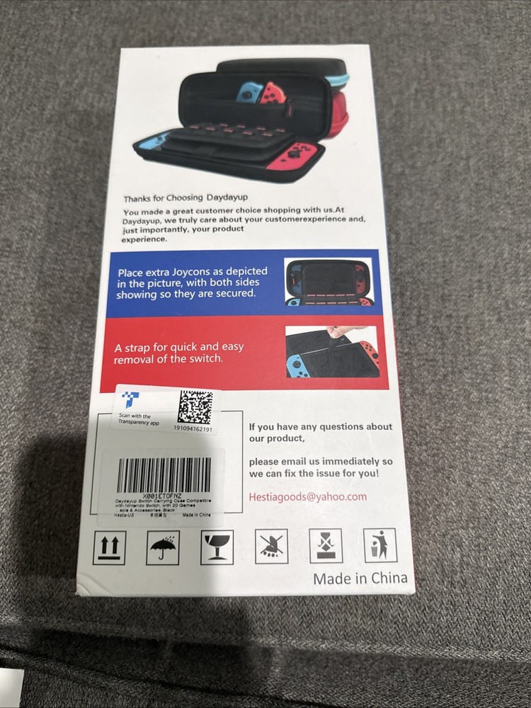 Daydayup Black Carrying Case for Nintendo Switch