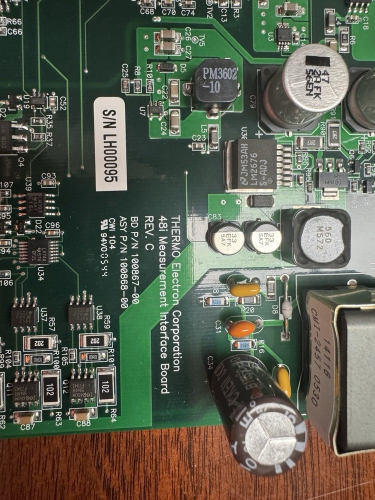 Thermo 48i Interface Board P/N 100867-00, Rev. C