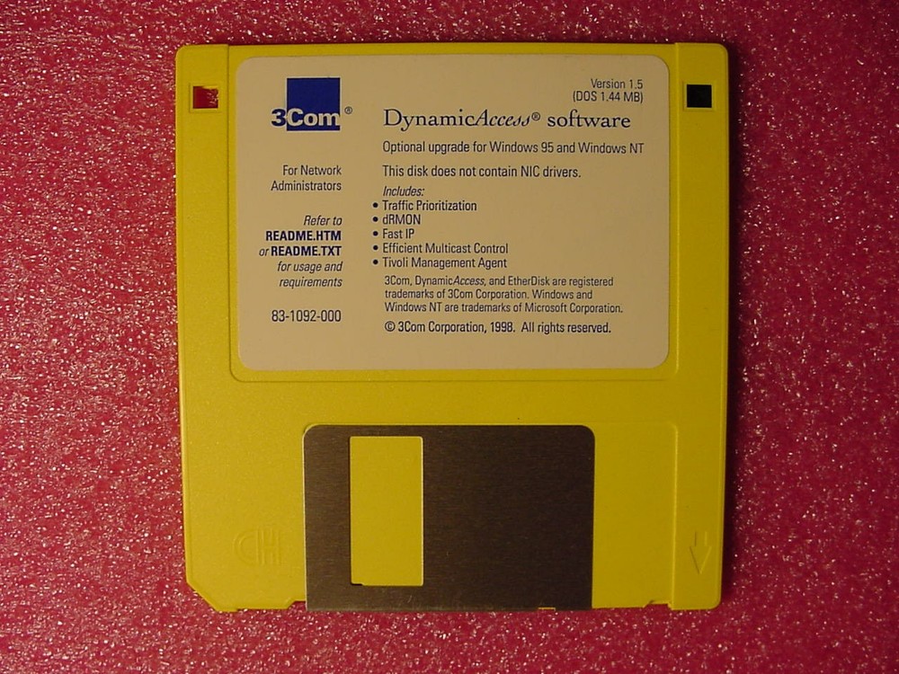 3Com DynamicAccess Software for Network Administrators version 1.5 DOS Win 95 NT