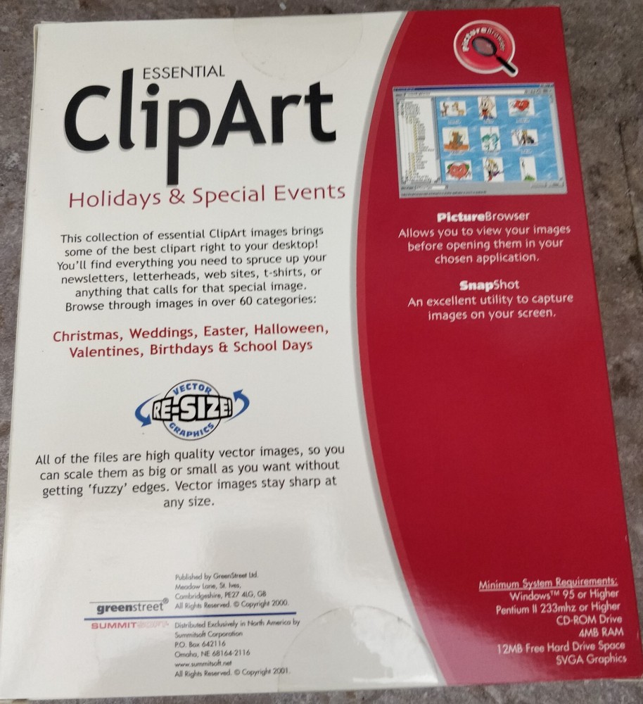 Essential Clip Art program