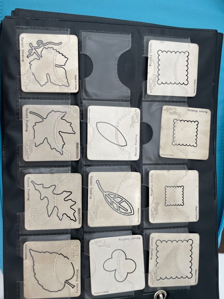 Cuttlebug Die & Embossing Folder Storage Binder With Inserts By Provo Craft Blue