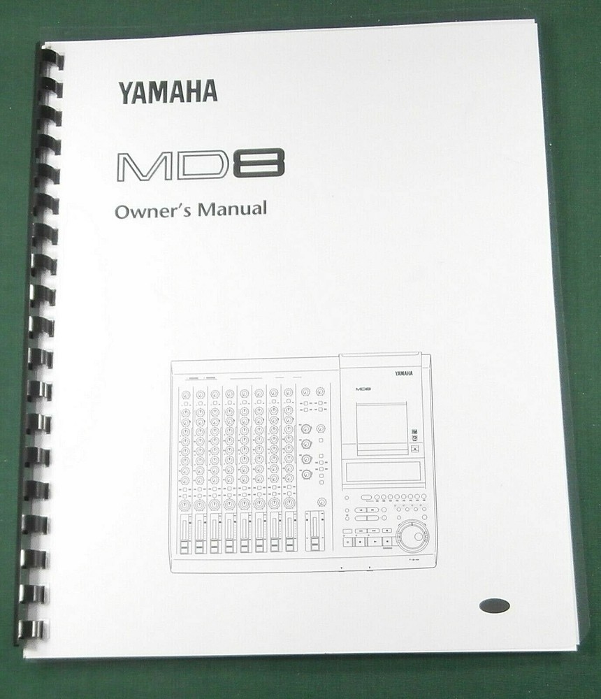 Yamaha MD8 Owner's Manual: 115 Pages & Protective Covers!