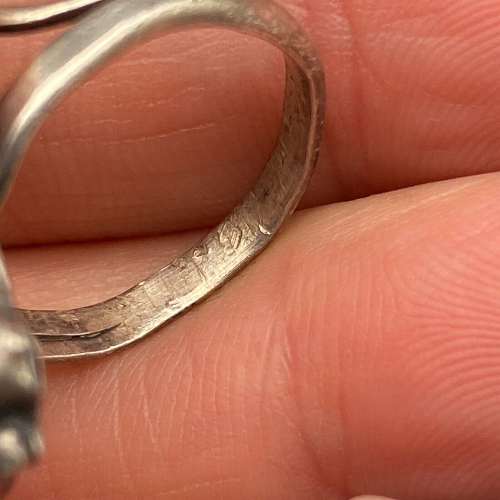 Vintage Zuni Native Turquoise Silver Ring Size 7