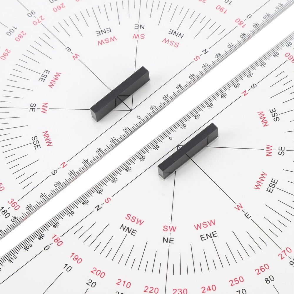 2pcs Chart Drawing Triangle Ruler, 11.81in Course Positioning #611