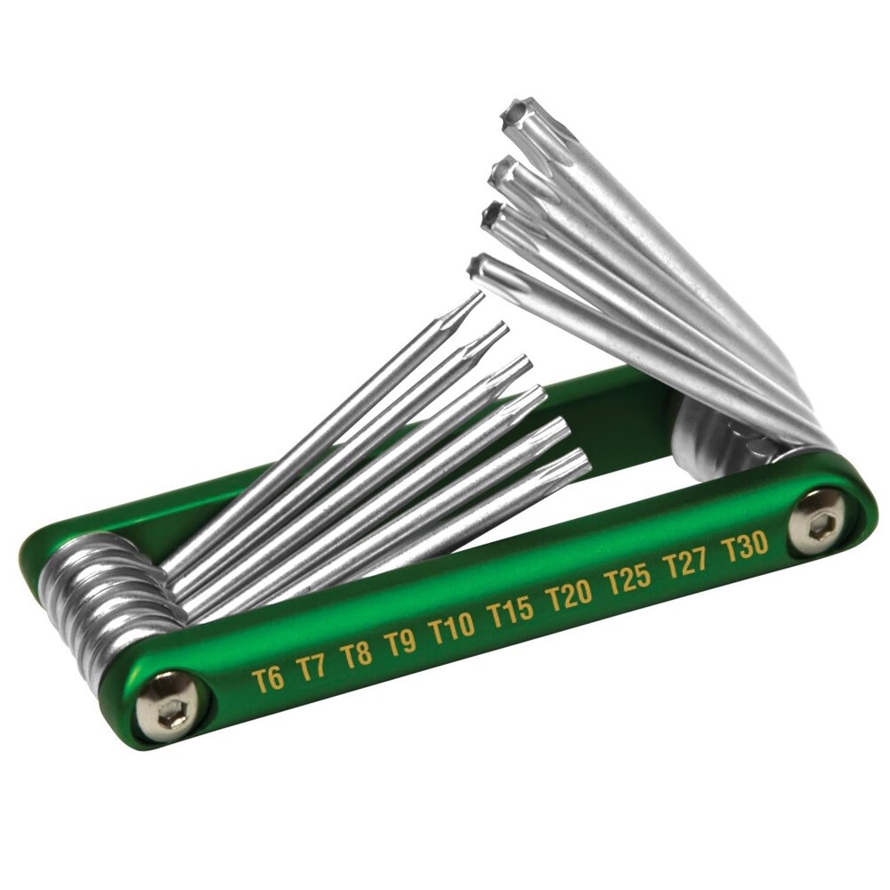 Performance Tool W9134 10pc Alum. Folding Star Hex Key