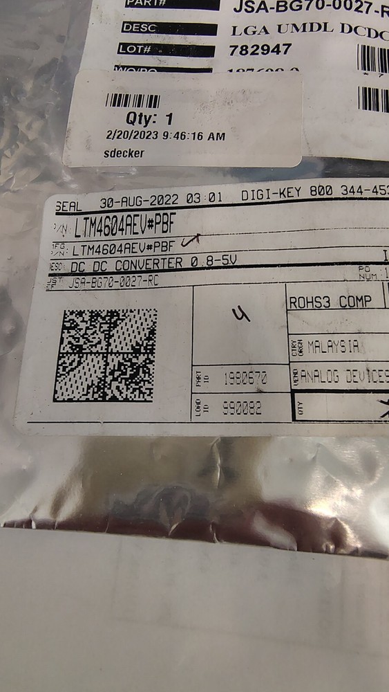 ( 1 pc ) LTM4604EV#PBF , ANALOG DEVICES , IC