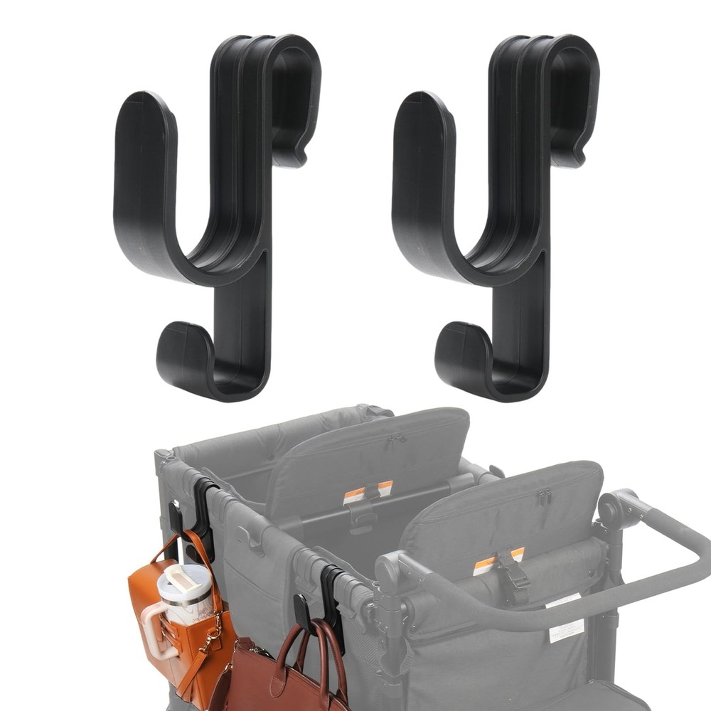 Stroller Hooks for Wonderfold Wagon W2&W4, Double-Layer Multipurpose Side, Sp...
