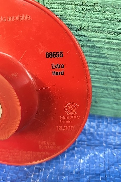 3M Disc Back Up Pad - 88655 Very Hard Red Pad