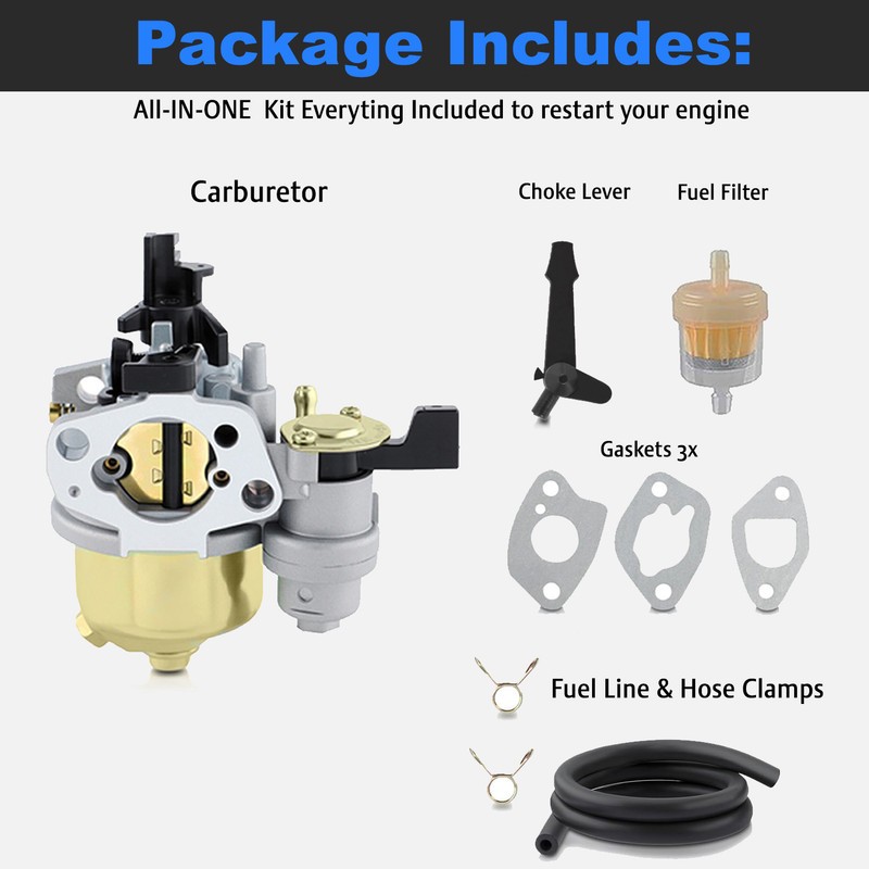 Carburetor for Harbor Freight 301cc Predator Engine