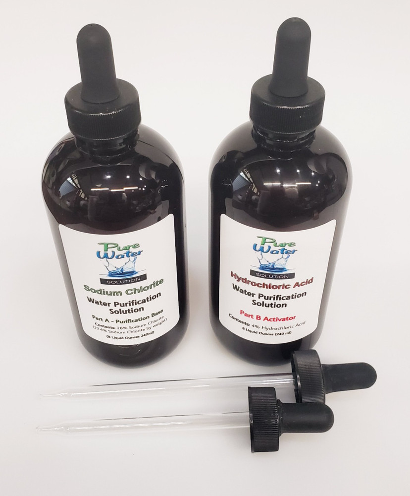 CDS - Water Purification Drops in PET plastic - Total activated solution 16ozs