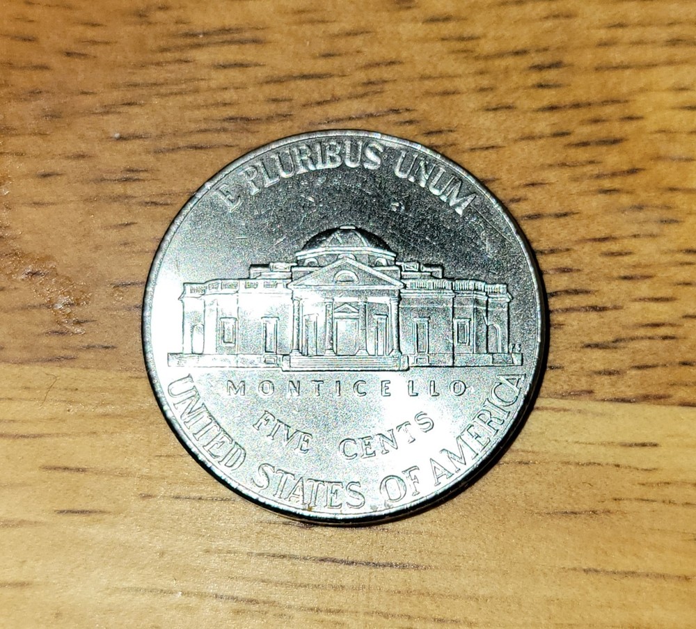 Full Steps Error 2020 Jefferson Nickle With Tilted Doors.
