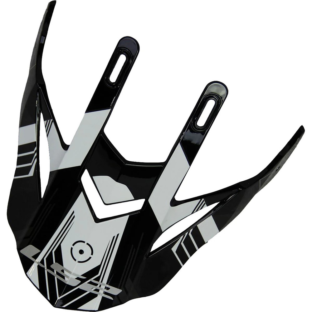 LS2 Pioneer Helmet Replacement Visor Peak Trigger White