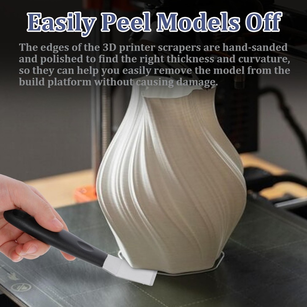 Professional 3D Printer Tool 3D Printer Scraper Tool Upgraded Polished Stainl...