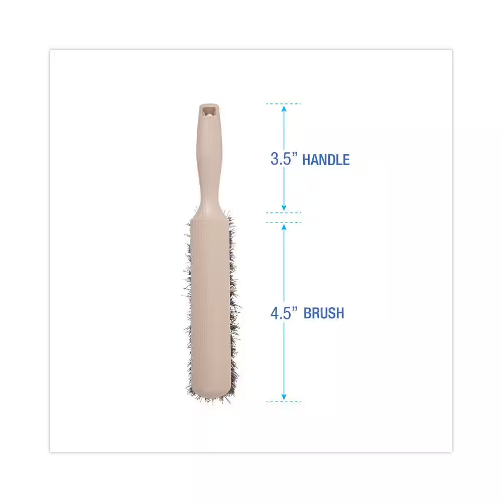 8 In. Polypropylene Bristle Counter Brush with Tan Handle