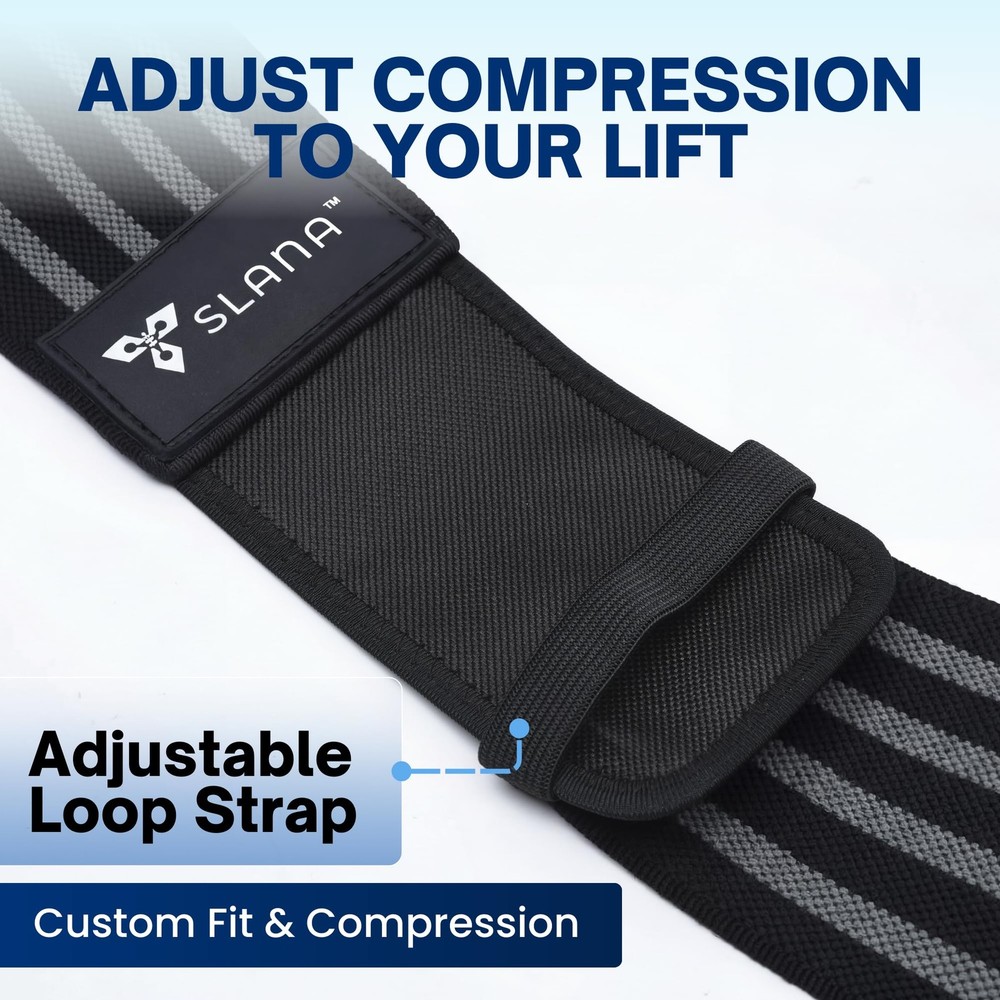Elbow Wraps for Weightlifting – 40” Long Adjustable Compression - Elbow Sleev...