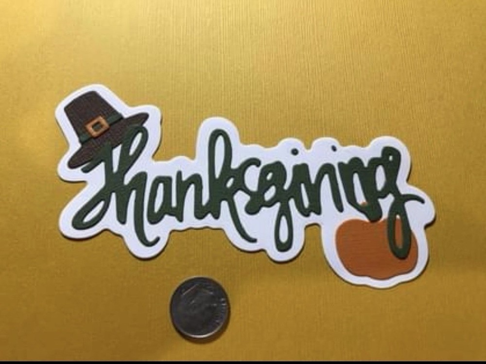 Thanksgiving Die Cuts Paper Pieces