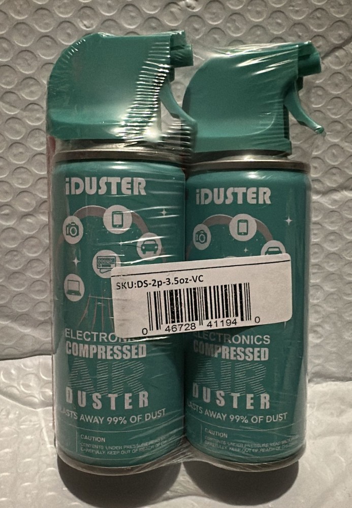 Compressed Canned Air Duster for Computer -  Disposable Electronic 3.5oz 2PCS